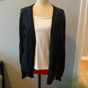 Nicole by Nicole Miller Black Sequins Sweater Sz XL